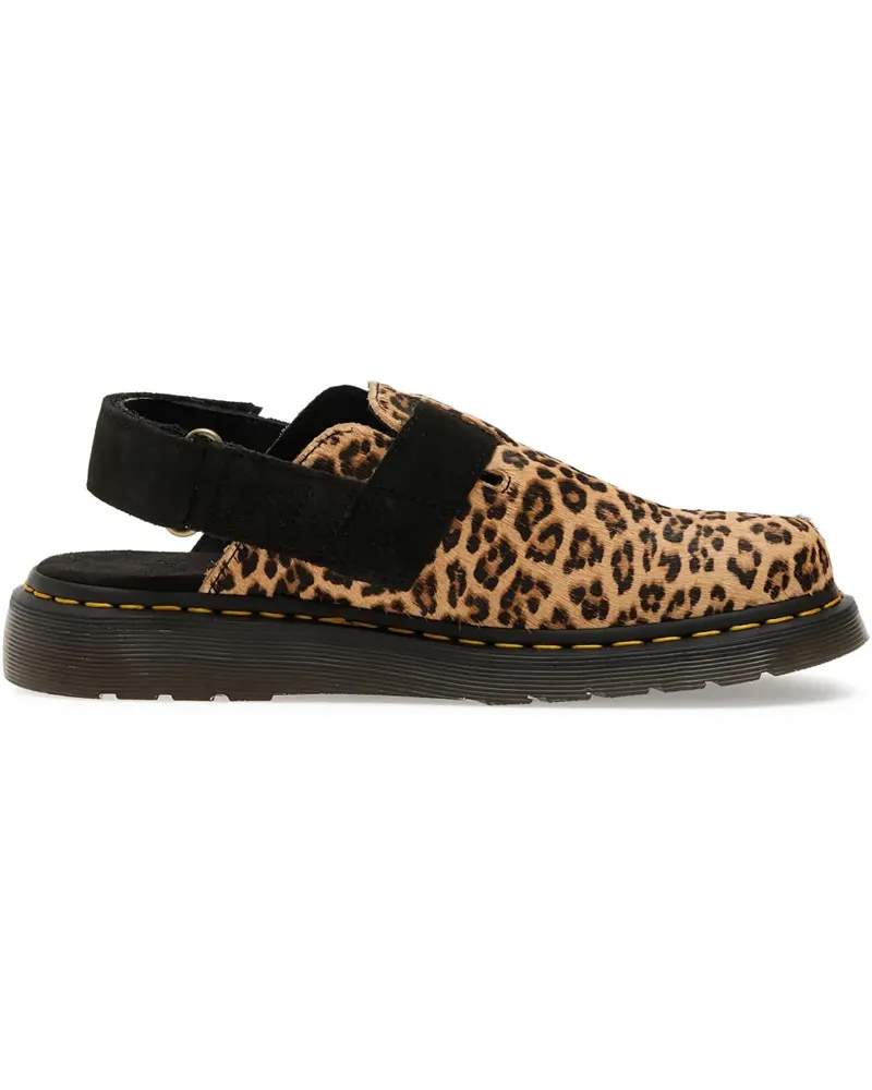 Dr.Martens Jorge II Mules mit Leoparden-Print - Braun Braun