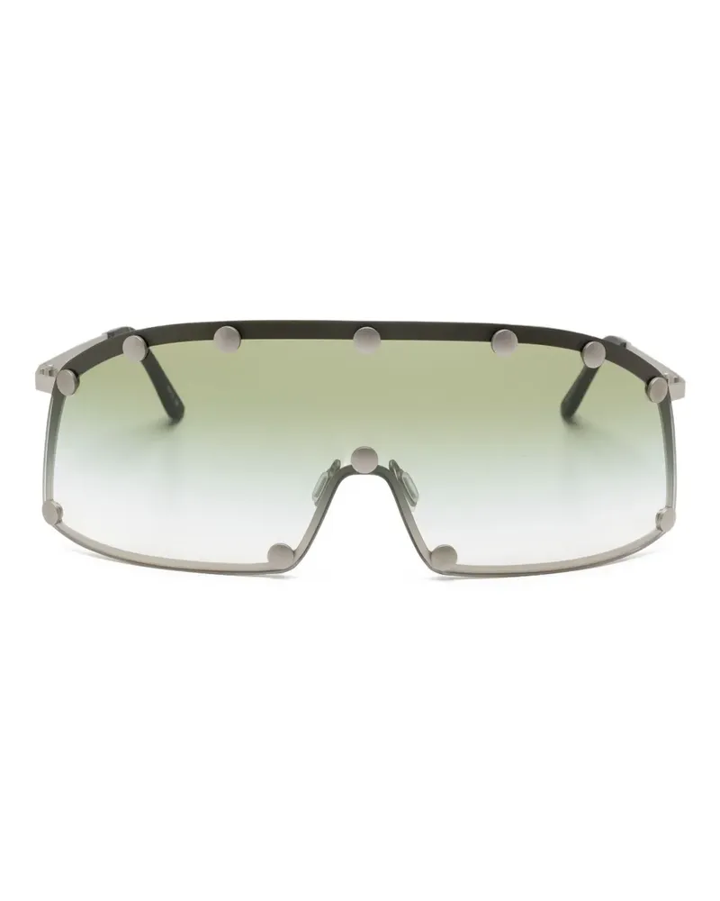 Rick Owens Sonnenbrille mit Nieten - Silber Silber