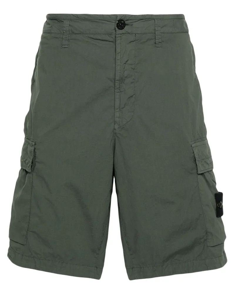 Stone Island Cargo-Shorts aus Taft - Grün Grün