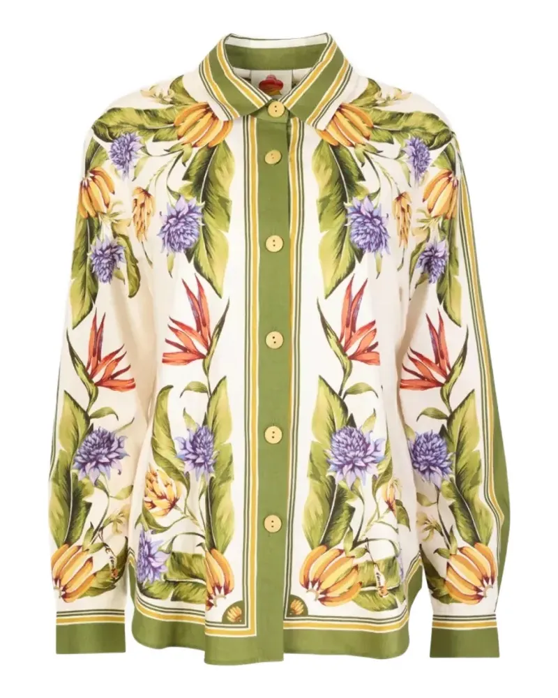 FARM Rio Sand Tropical Scarf shirt - Nude Nude