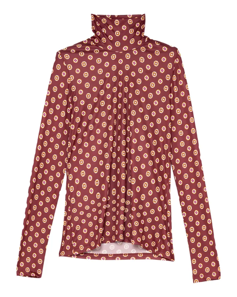 Maliparmi Oberteil mit geometrischem Print - Rot Rot