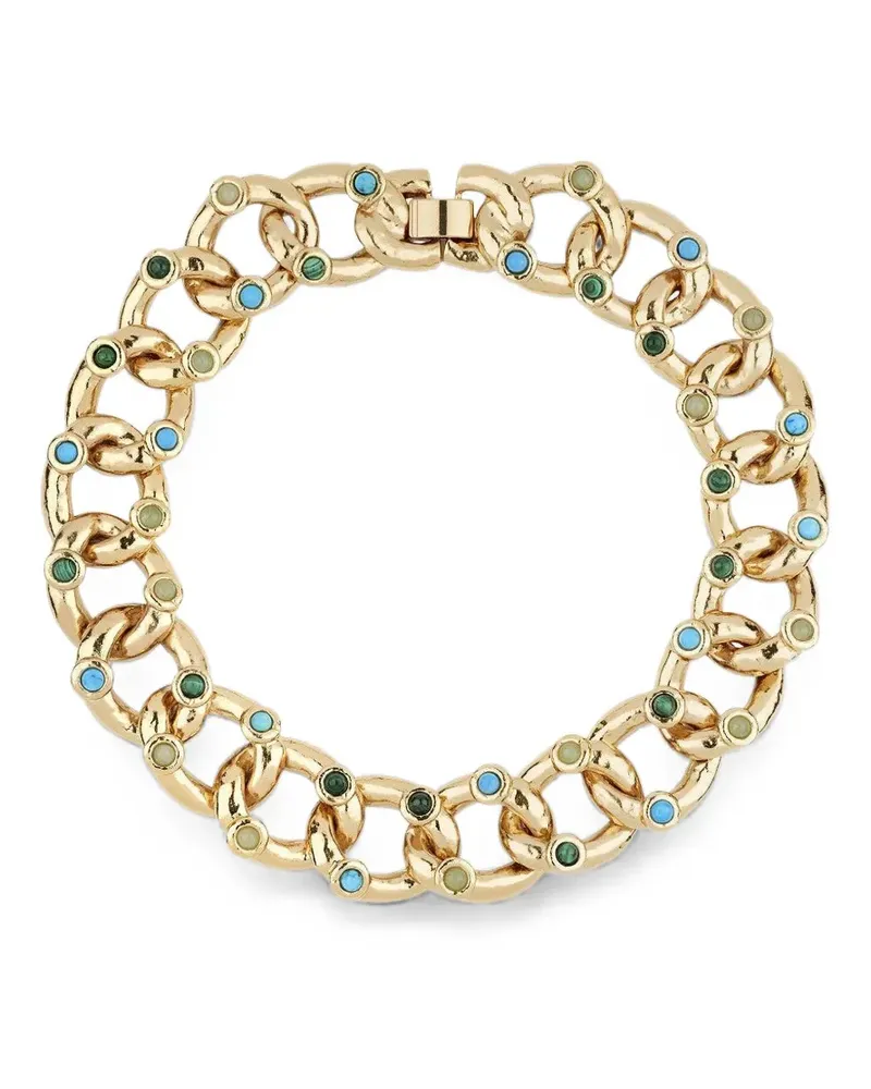 Gas Bijoux Mitsi cabochon-embellished necklace - Gold Gold