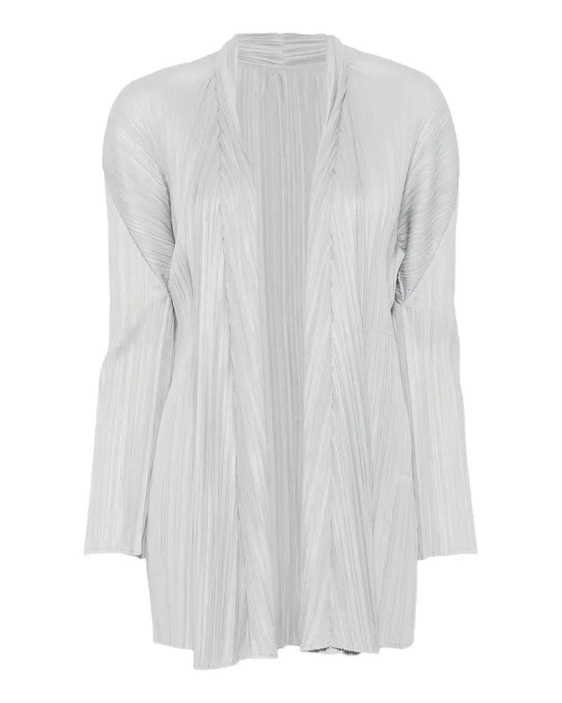 Issey Miyake Offene Jacke - Grau Grau