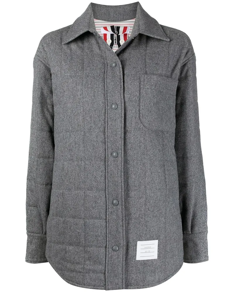 Thom Browne Gefütterte Oversized-Jacke - Grau Grau