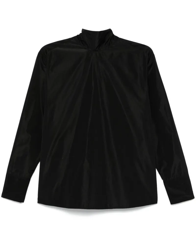 Fabiana Filippi Bluse aus Taft - Schwarz Schwarz