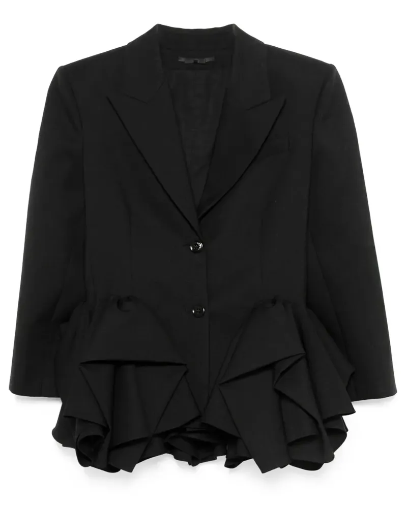 Viktor & Rolf Gerüschter Blazer - Schwarz Schwarz