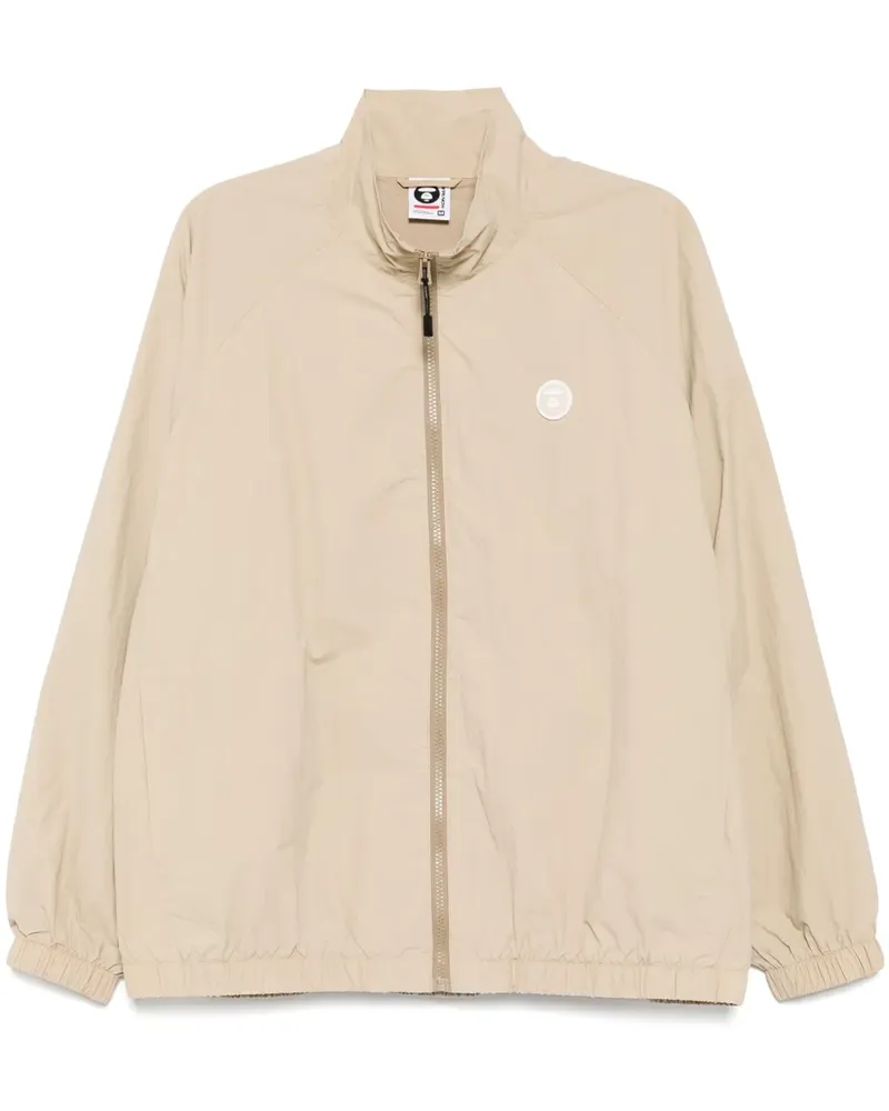 BAPE AAPENOW Windbreaker mit Moonface-Logo - Nude Nude