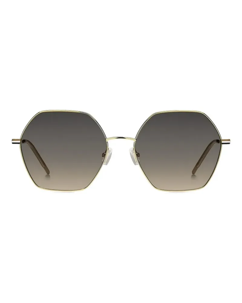 HUGO BOSS geometric-frame sunglasses - Gold Gold