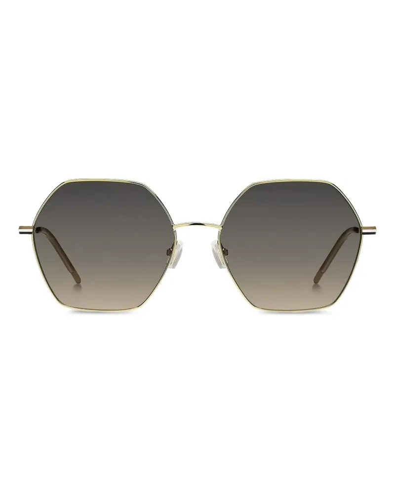 HUGO BOSS geometric-frame sunglasses - Gold Gold