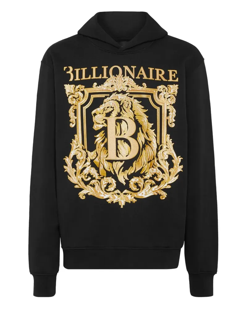 Billionaire Hoodie mit Logo-Print - Schwarz Schwarz