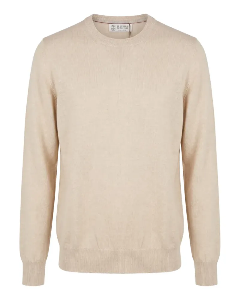 Brunello Cucinelli crew-neck cashmere sweater - Nude Nude