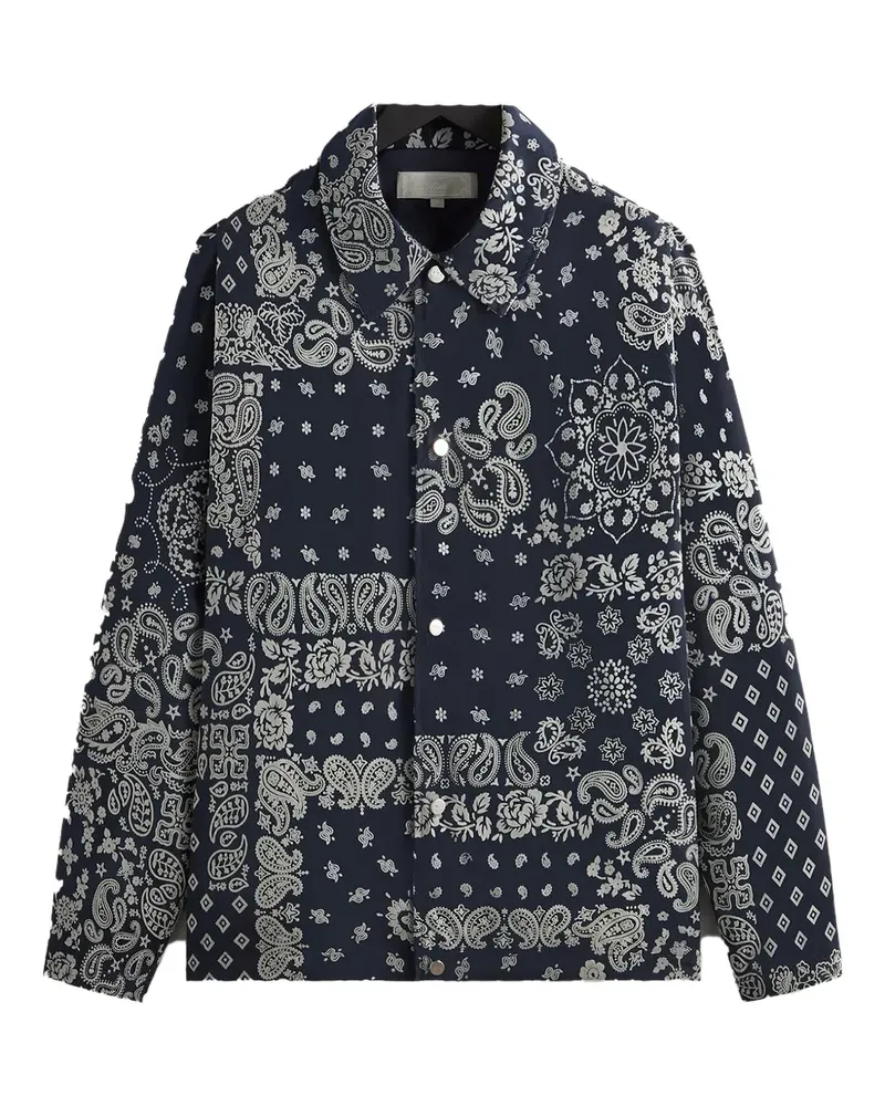 KITH Patchwork-Jacke mit Bandana-Print - Blau Blau