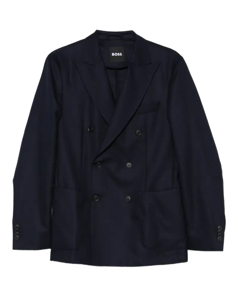 HUGO BOSS double-breasted blazer - Blau Blau