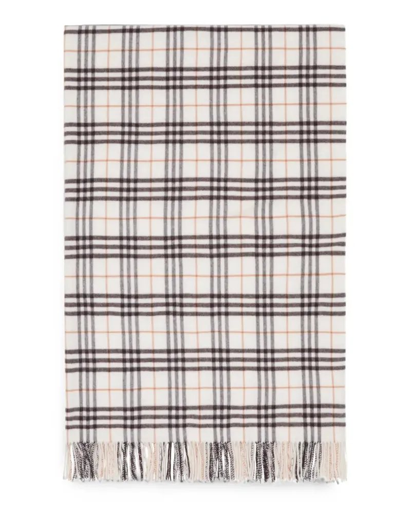 Burberry Decke aus Kaschmir mit Check - Nude Nude