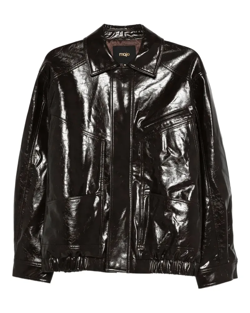 Maje Jacke mit Einsätzen - Braun Braun