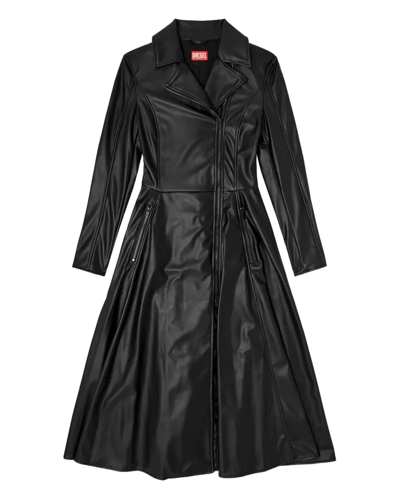 Diesel D-Ragon zipped midi dress - Schwarz Schwarz