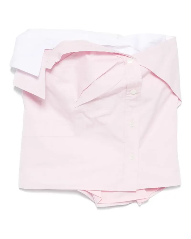 Miu Miu Popeline-Oberteil - Rosa Rosa