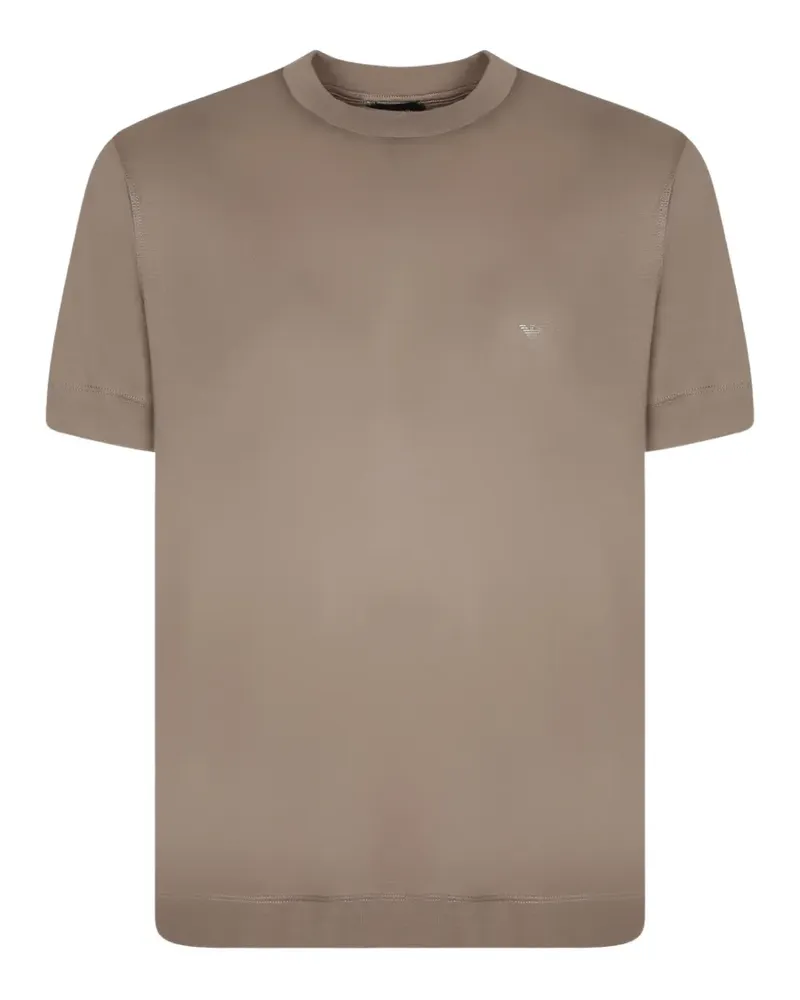 Emporio Armani Travel Essential T-Shirt aus Lyocellgemisch - Nude Nude