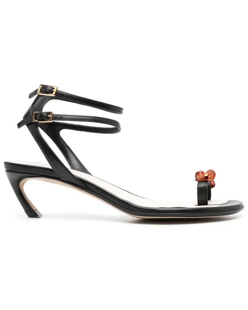 Lanvin Swing Sandalen mit Knoten 55mm - Schwarz Schwarz