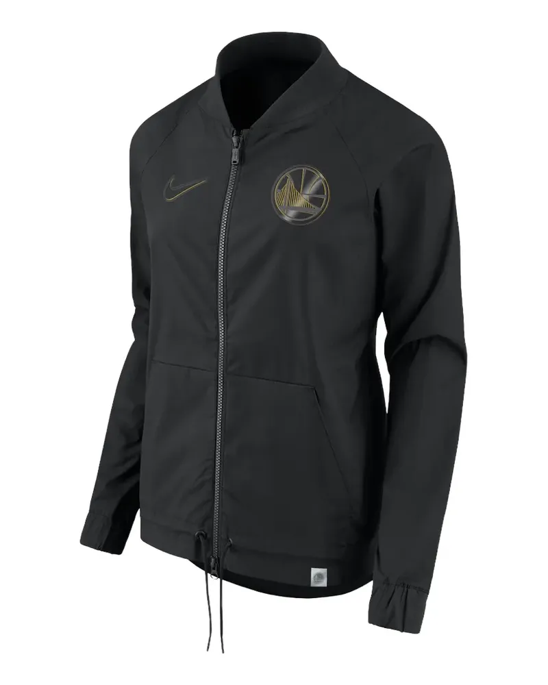 Nike NBA Golden State Warriors bomber jacket - Schwarz Schwarz