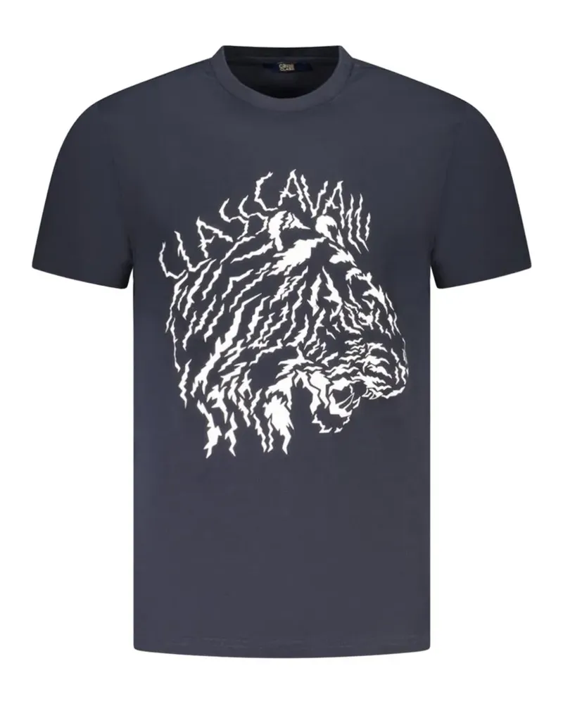 Roberto Cavalli tiger-print T-shirt - Blau Blau