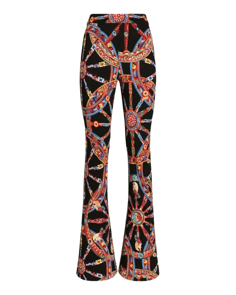 Dolce & Gabbana Leggings mit Carretto-Print - Schwarz Schwarz