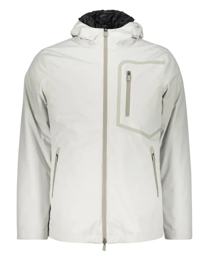 Herno Kapuzenjacke mit abnehmbarer Pads - Weiß Weiß