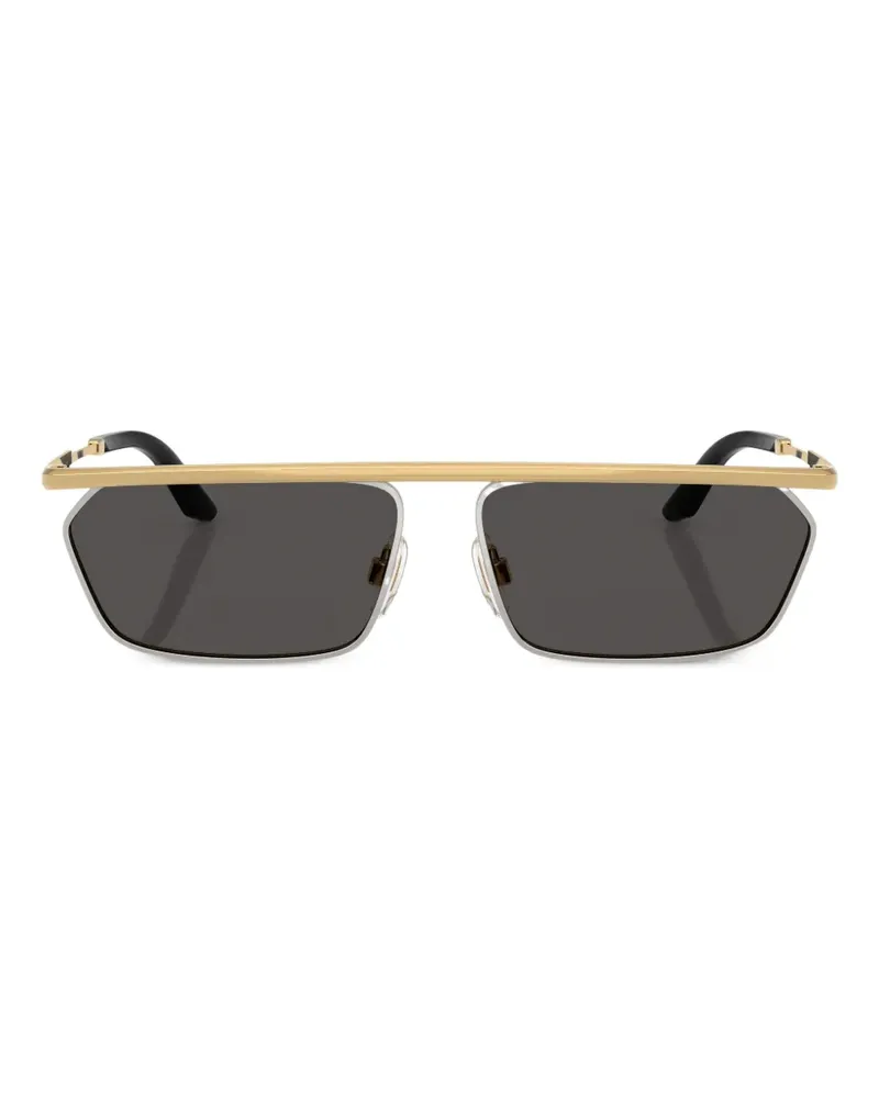 Dolce & Gabbana Sonnenbrille mit geometrischem Gestell - Gold Gold