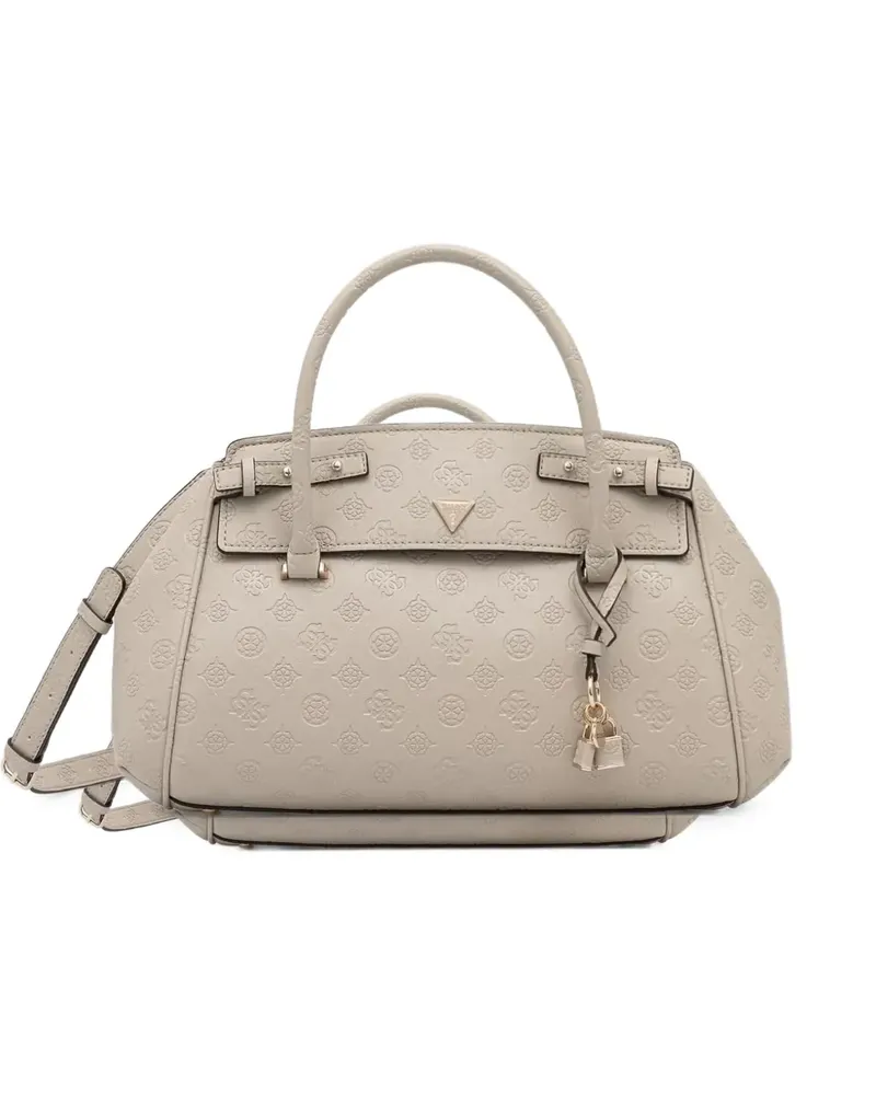 Guess Schultertasche mit Logo-Prägung - Nude Nude