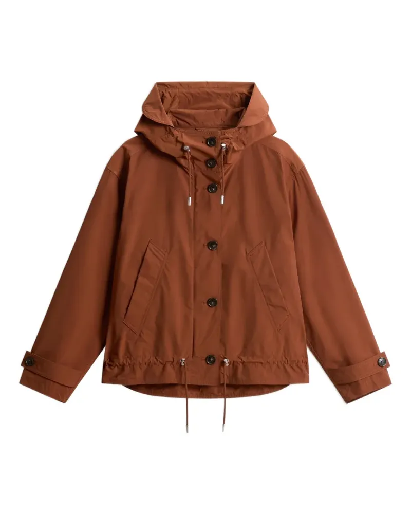 Woolrich Kapuzenjacke mit Knöpfen - Braun Braun