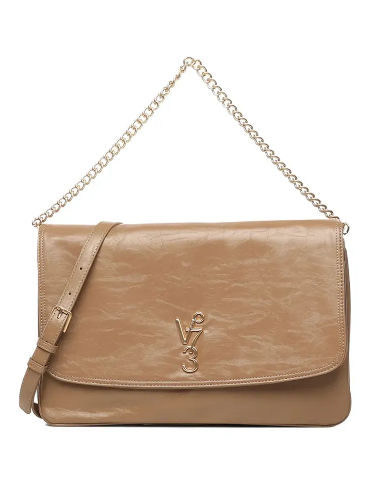 V°73 Louise Schultertasche mit Kettenriemen - Nude Nude