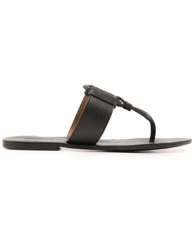 Lenny Niemeyer Elos Sandalen aus Leder - Schwarz Schwarz