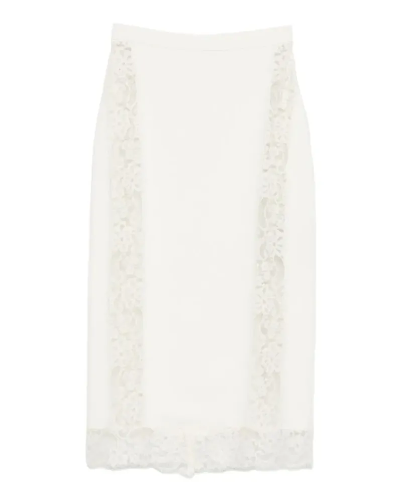 Elie Saab Midirock aus Spitze - Schwarz Schwarz