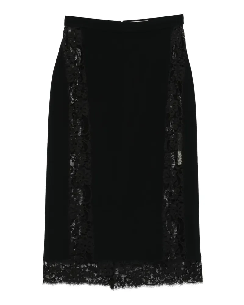 Elie Saab Midirock aus Spitze - Schwarz Schwarz