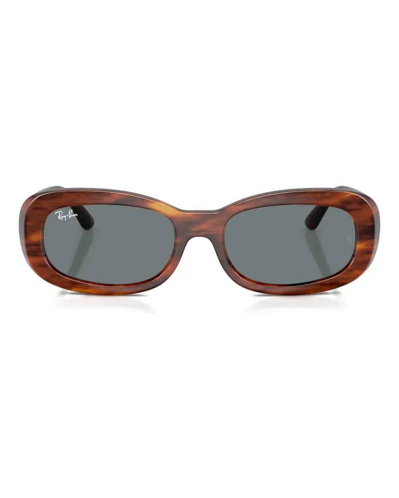Ray Ban Sonnenbrille mit ovalem Gestell - Braun Braun
