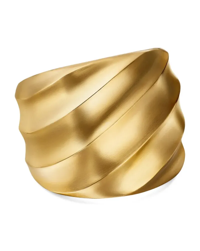 David Yurman 18kt Cable Edge Sattelring aus recyceltem Gold (18,8mm Gold