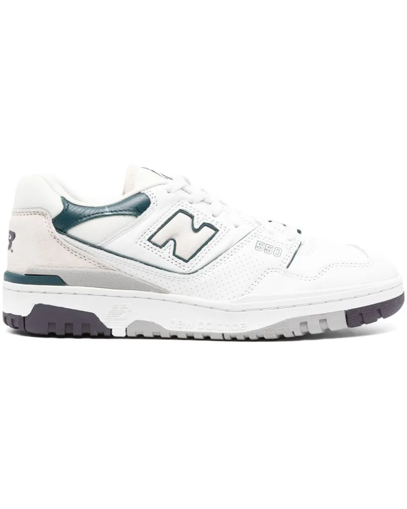 New Balance 550 Sneakers mit Einsätzen - Weiß Weiß
