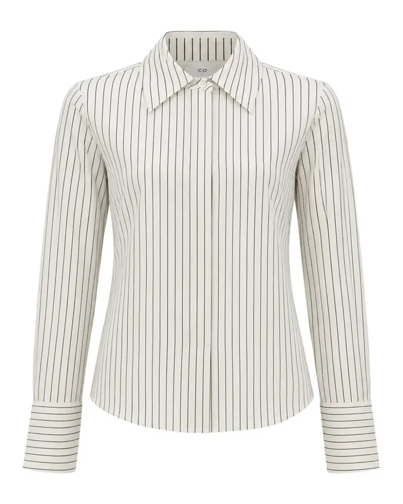 Co vertical-stripe silk shirt - Nude Nude