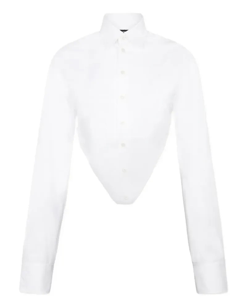 Dsquared2 Hemd mit Polokragen - Weiß Weiß