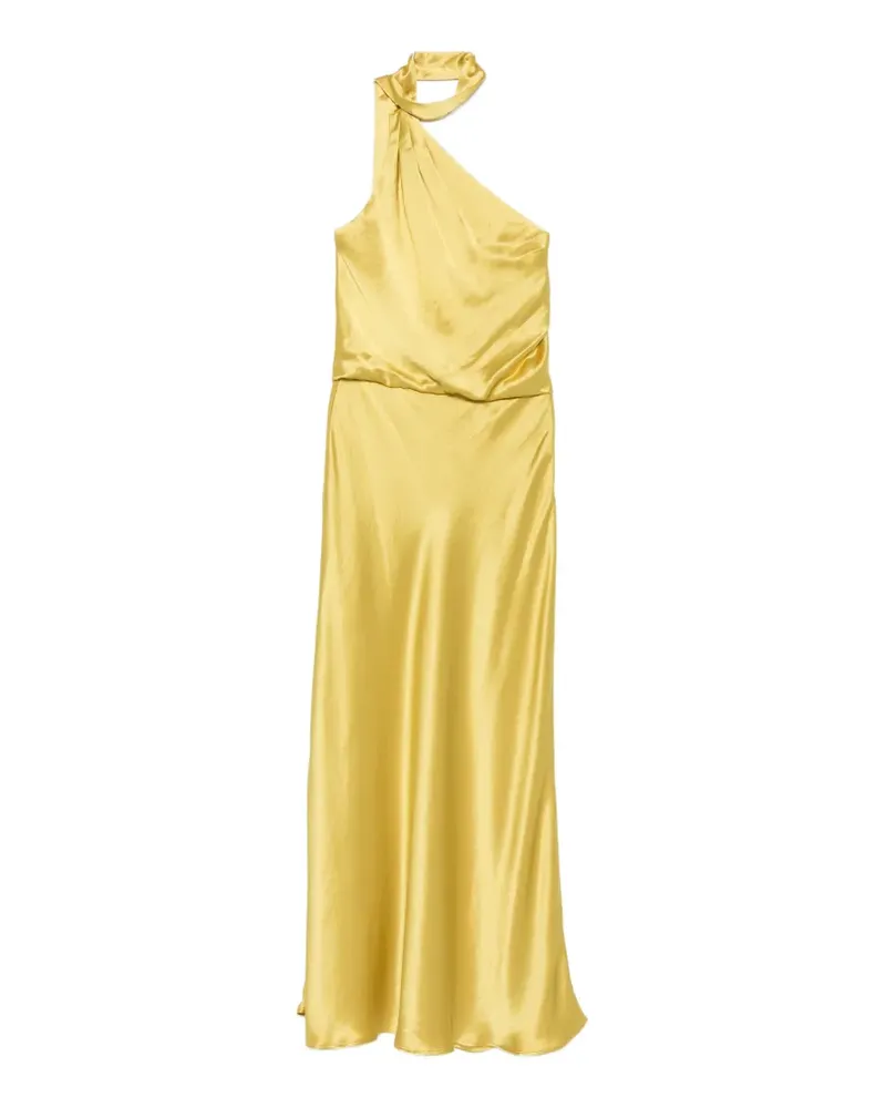 STAUD Estelle one-shoulder draped maxi dress - Gelb Gelb