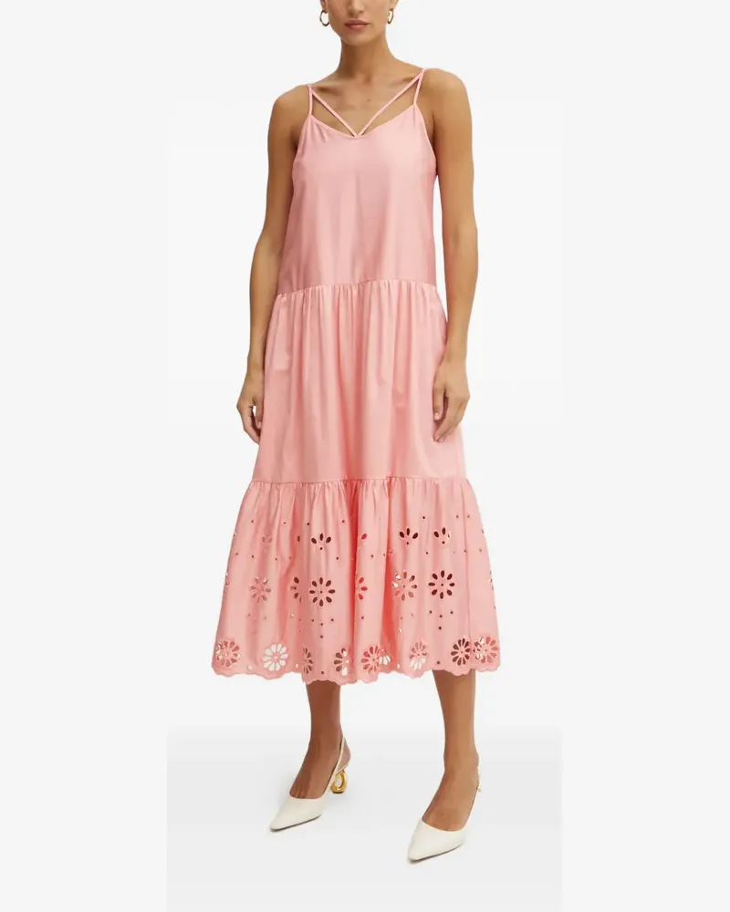 Fracomina eyelet tiered dress - Rosa Rosa