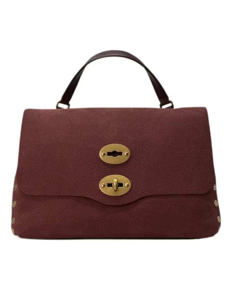 Zanellato small Postina® Jones studded tote bag - Rot Rot