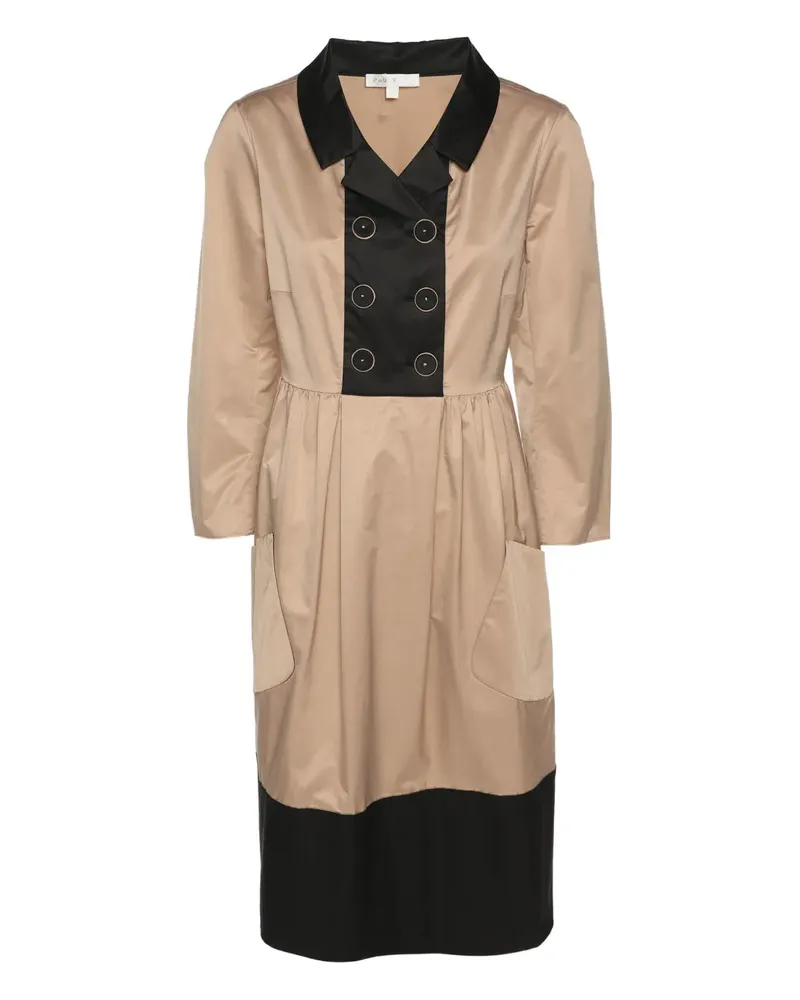 Paule Ka Midikleid mit langen Ärmeln - Nude Nude
