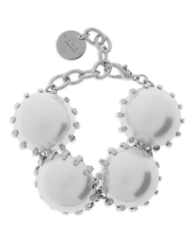 Marni Kettenarmband mit Perlen - Silber Silber