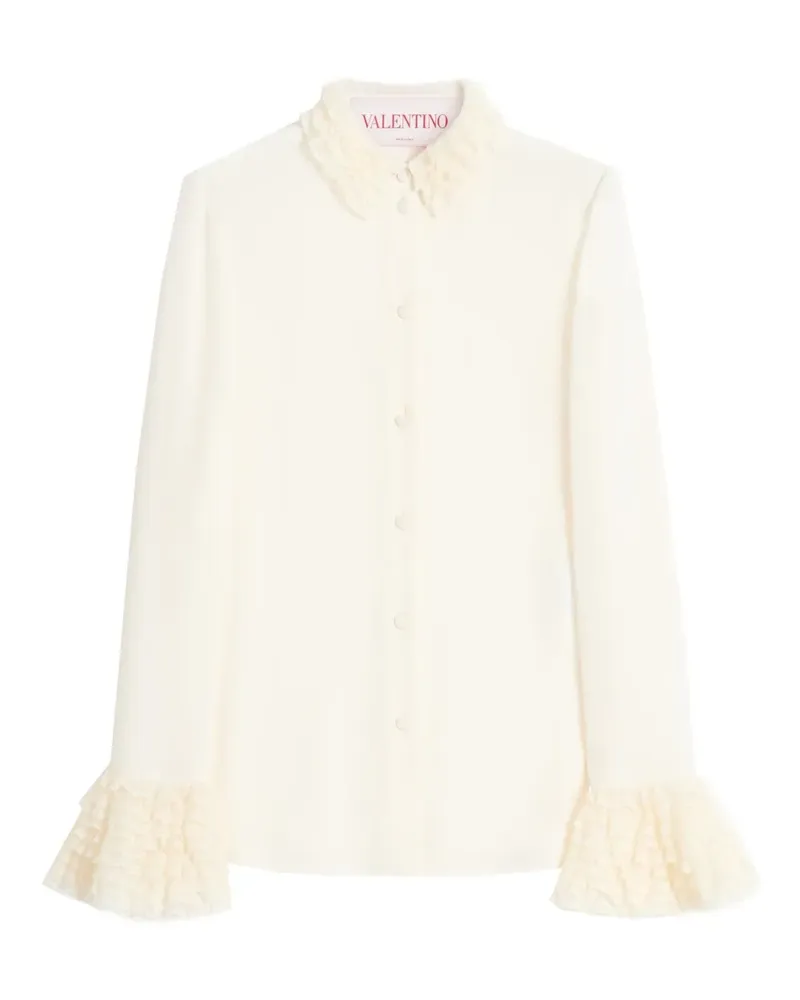 Valentino Garavani Hemd aus Georgette - Weiß Weiß