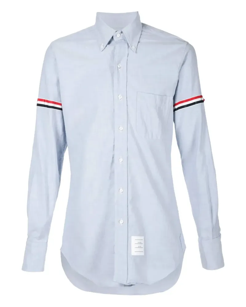 Thom Browne Hemd mit gestreiften Ärmeln - Blau Blau