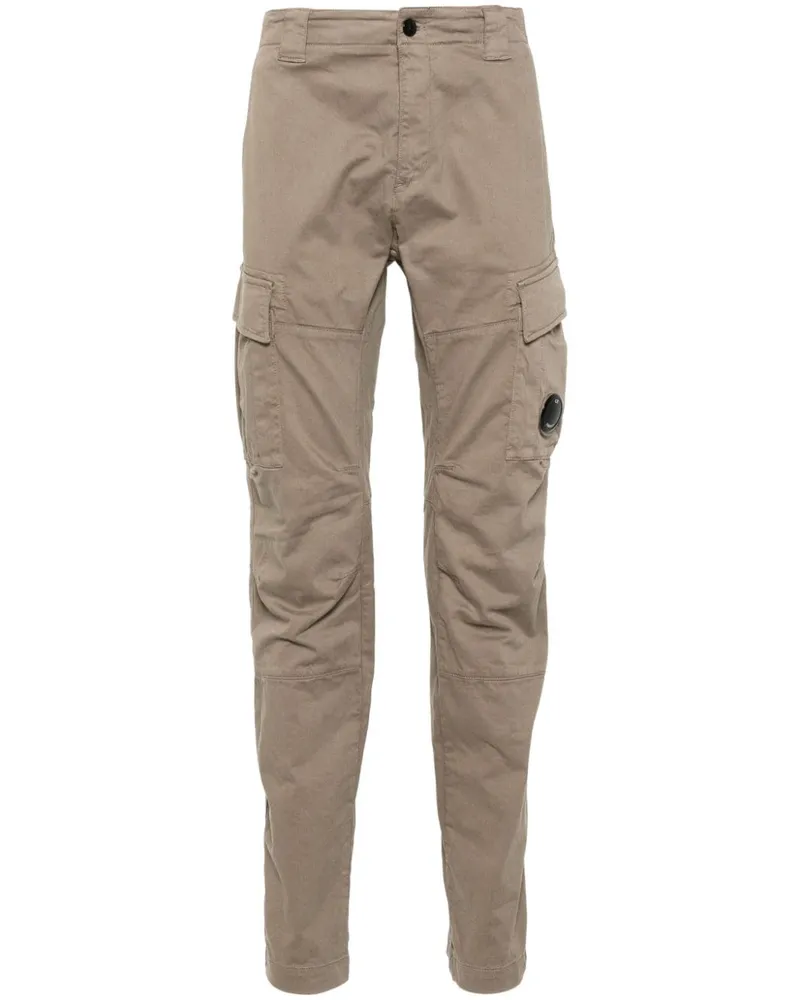 C.P. Company Cargohose mit Linsen-Detail - Braun Braun