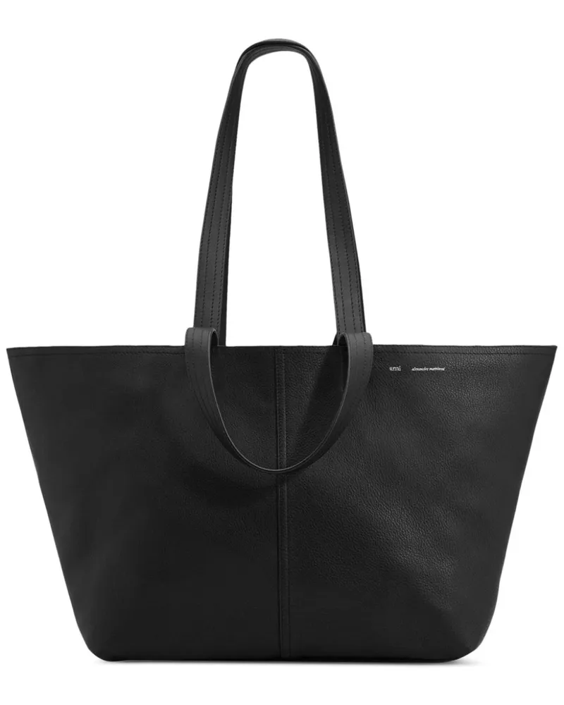 AMI Paris Mittelgroße Tote Bag - Schwarz Schwarz