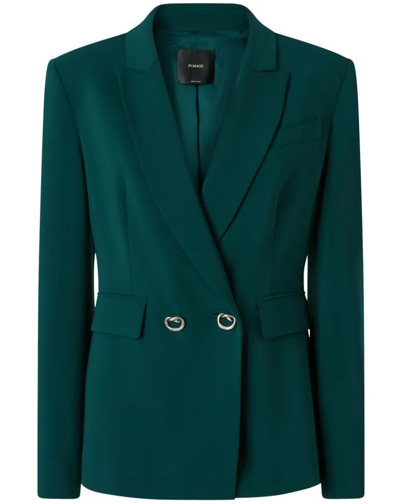 Pinko Doppelreihiger Blazer - Grün Grün