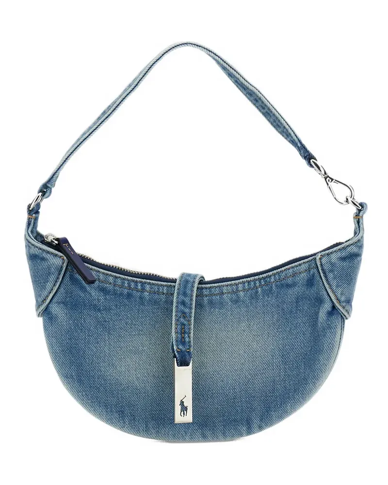 Ralph Lauren Jeans-Schultertasche mit Schnalle - Blau Blau